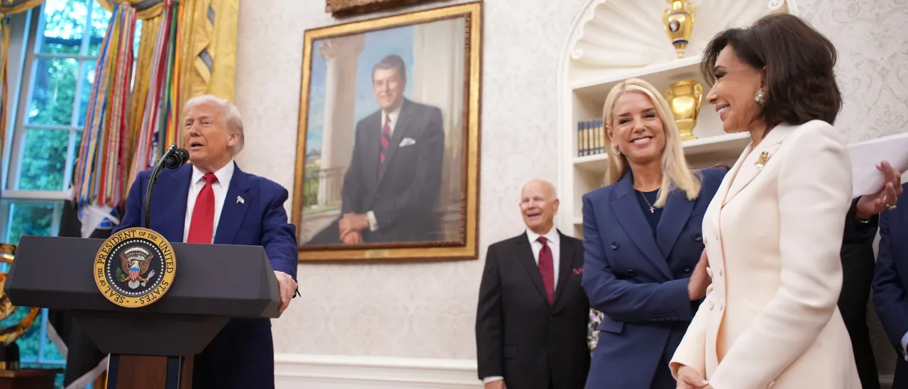 President Trump Holds Swearing-In Ceremony For Interim U.S. Attorney For D.C. Jeanine Pirro