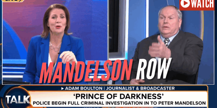 FURIOUS ROW: Adam Boulton vs. Julia Hartley-Brewer on Mandelson