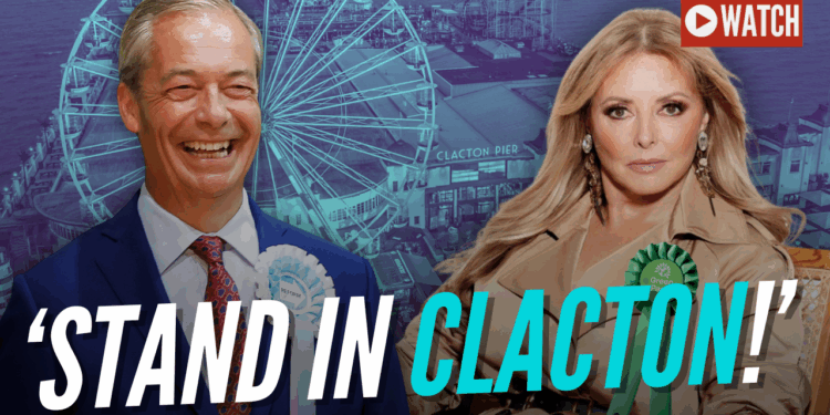 Farage Challenges Carol Vorderman to Stand Against Him in Clacton – Guido Fawkes