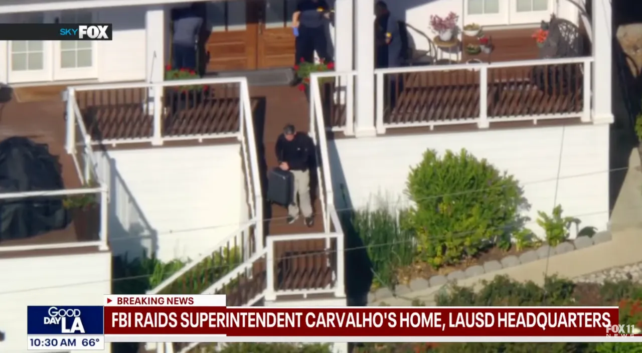 FBI raid LAUSD superintendent's home [Screenshot/YouTube/FOX11]