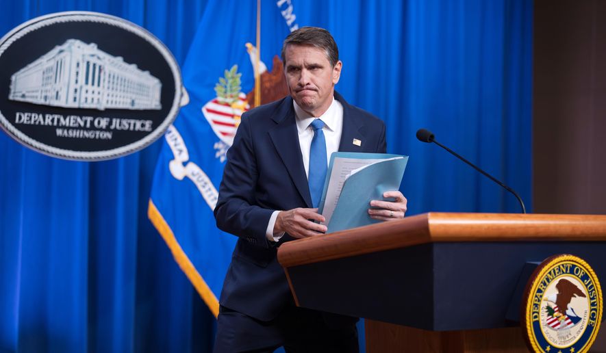 Deputy Attorney General Todd Blanche meets with reporters as the Justice Department says it's releasing 3 million pages of documents in the latest Jeffrey Epstein disclosure, along with 2,000 videos and 180,000 images, in Washington, Friday, Jan. 30, 2026. (AP Photo/J. Scott Applewhite)