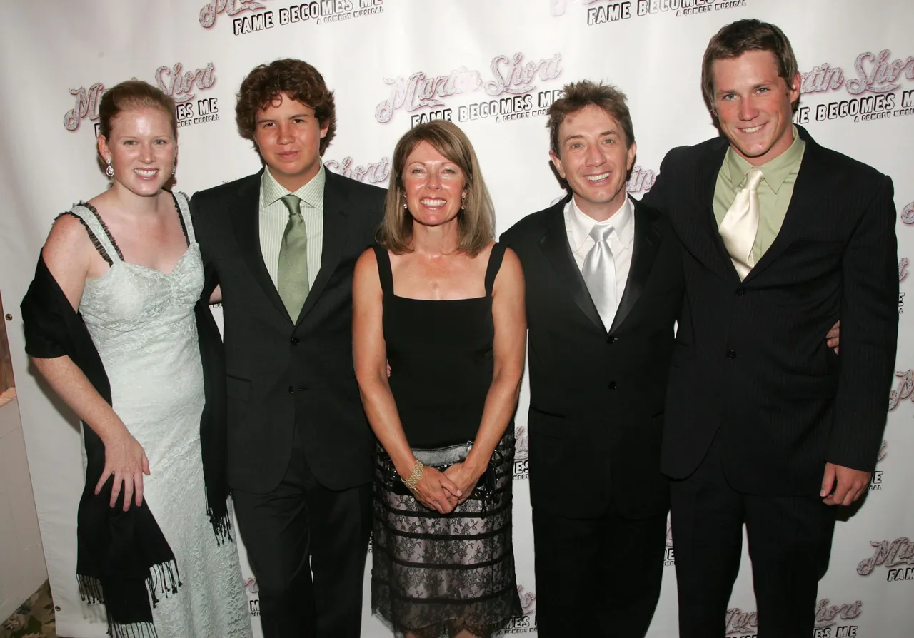NEW YORK - AUGUST 17: (L-R) Katherine Short, Henry Short, Nancy Short, Martin Short and Oliver Short attend the after party for the opening night of 