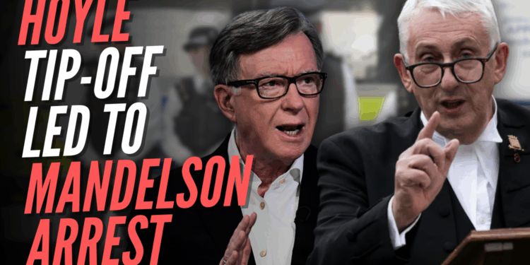 Speaker Lindsay Hoyle Tipped Off Met Police About Mandelson Flight Risk – Guido Fawkes