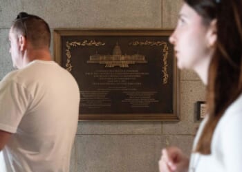 Jan. 6 memorial plaque placed at Capitol, three years after intended