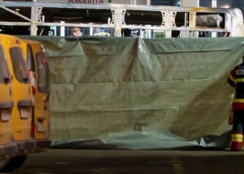 At least 6 dead after bus bursts into flames west of Swiss capital, authorities say