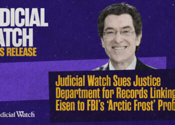 Judicial Watch Sues Justice Department for Records Linking Norm Eisen to FBI’s ‘Arctic Frost’ Probe