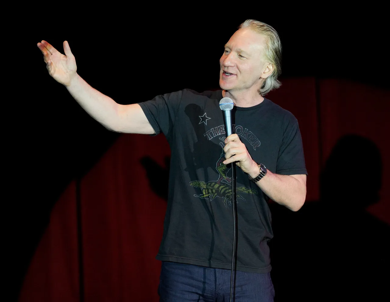 LAS VEGAS, NV - JULY 02: Television host and comedian Bill Maher performs at The Orleans Hotel & Casino July 2, 2011 in Las Vegas, Nevada. (Photo by Ethan Miller/Getty Images)