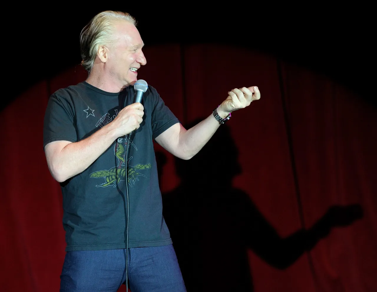 LAS VEGAS, NV - JULY 02: Television host and comedian Bill Maher performs at The Orleans Hotel & Casino July 2, 2011 in Las Vegas, Nevada. (Photo by Ethan Miller/Getty Images)