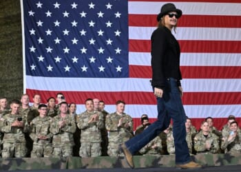 Army investigating after helicopters hovered alongside Kid Rock’s swimming pool as he saluted