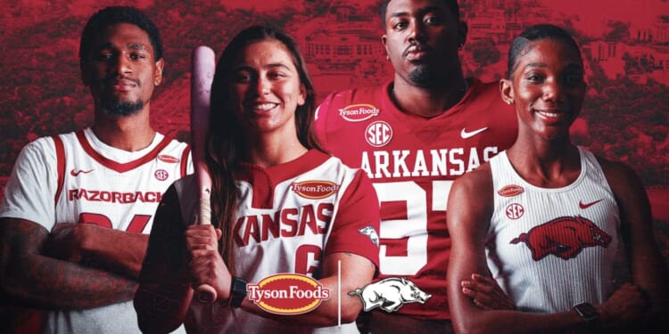 Arkansas Lands Tyson Foods Jersey Patch Deal That Will Put the Logo on All Razorbacks Teams Starting in 2026