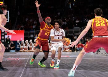 Big 12 Ditches LED Glass Court After Slips and Injury, Returning to Hardwood for Semis, Title Game