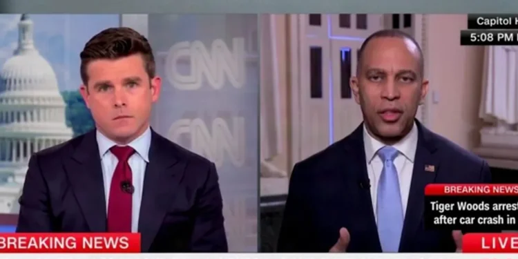 CNN Host Point Blank Asks Hakeem Jeffries If Shutdown Is Purely A Negotiating Tactic