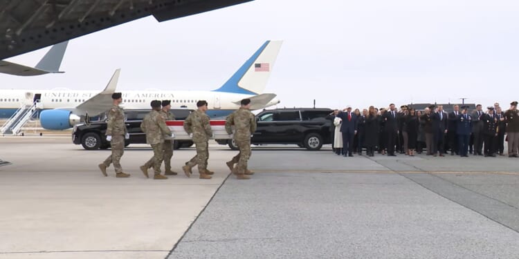 Donald Trump Stands With Grieving Families During Dignified Transfer of Soldiers Killed in Iran Conflict [WATCH]