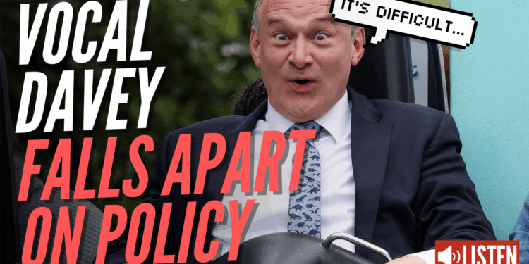 Ed Davey Incapable of Saying What He Would Do to Resolve Oil Price Spike – Guido Fawkes