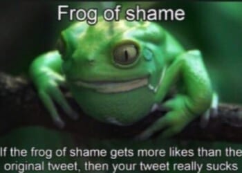 Frog of Shame Will Remain the People’s Option to X’s New Dislike Button – Twitchy