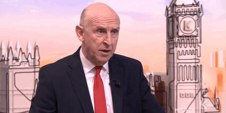 Healey: “Britain played no part in the strikes on Iran”