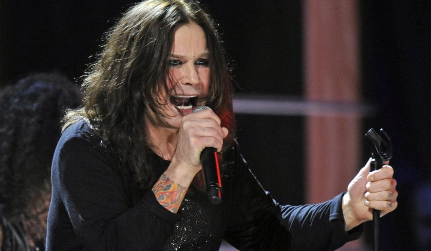 FILE - Ozzy Osbourne performs at the 25th Anniversary Rock & Roll Hall of Fame concert on Oct. 30, 2009, in New York. (AP Photo/Henny Ray Abrams, File)