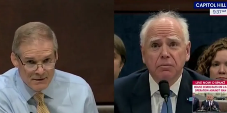 Jim Jordan Corners Tim Walz Over ‘False’ Claim About Restarting Payments To Fraud-Riddled Nonprofit