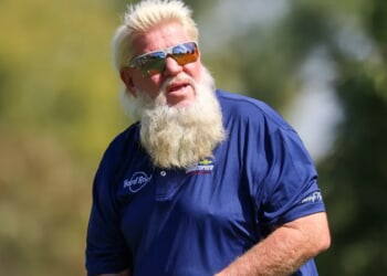 John Daly Hilariously Bellyflops, Disappears Into Desert Penalty Area After Taking ‘Jacka**’ Shot