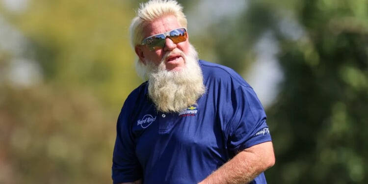 John Daly Hilariously Bellyflops, Disappears Into Desert Penalty Area After Taking ‘Jacka**’ Shot