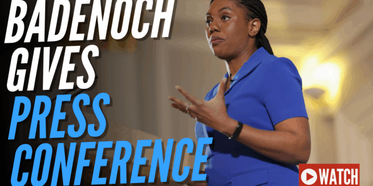 LIVE: Badenoch Gives Speech in Westminster