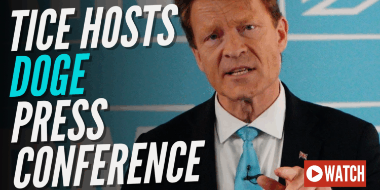 LIVE: Tice Hosts Reform DOGE and Local Government Press Conference