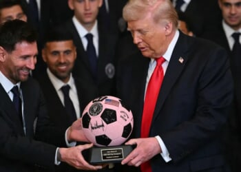 Lionel Messi, Inter Miami Visit President Trump At White House