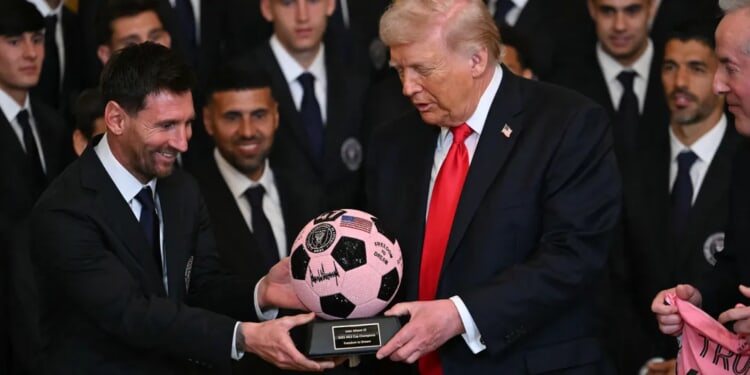 Lionel Messi, Inter Miami Visit President Trump At White House