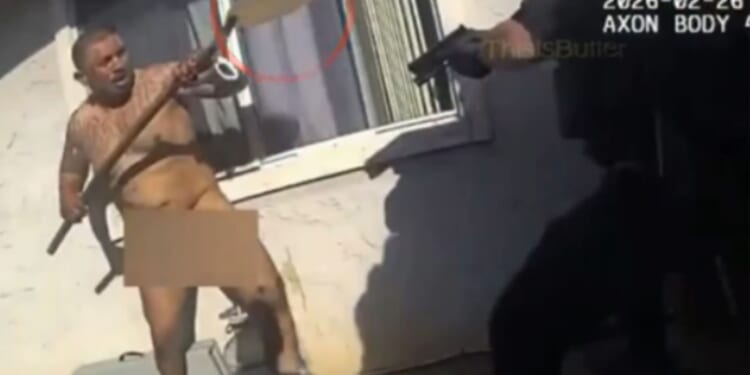Naked Man Brings a Shovel to a Gunfight with Yuba City Police, Doesn't End Well for Him [WATCH]