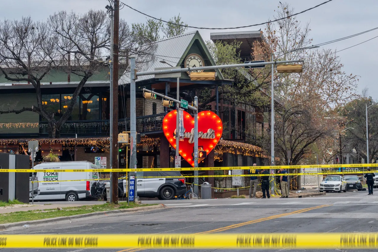 AUSTIN, TEXAS - MARCH 01: Members of the FBI perform and local law enforcement investigate outside of Buford's bar in downtown on March 01, 2026 in Austin, Texas. (Photo by Brandon Bell/Getty Images)