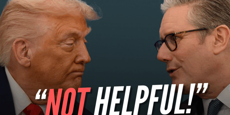 Trump Escalates War of Words with 'Not Helpful' Starmer – Guido Fawkes
