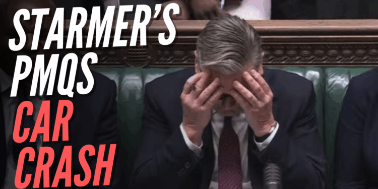 WATCH: Starmer Holds Head in Hands in PMQs Disaster