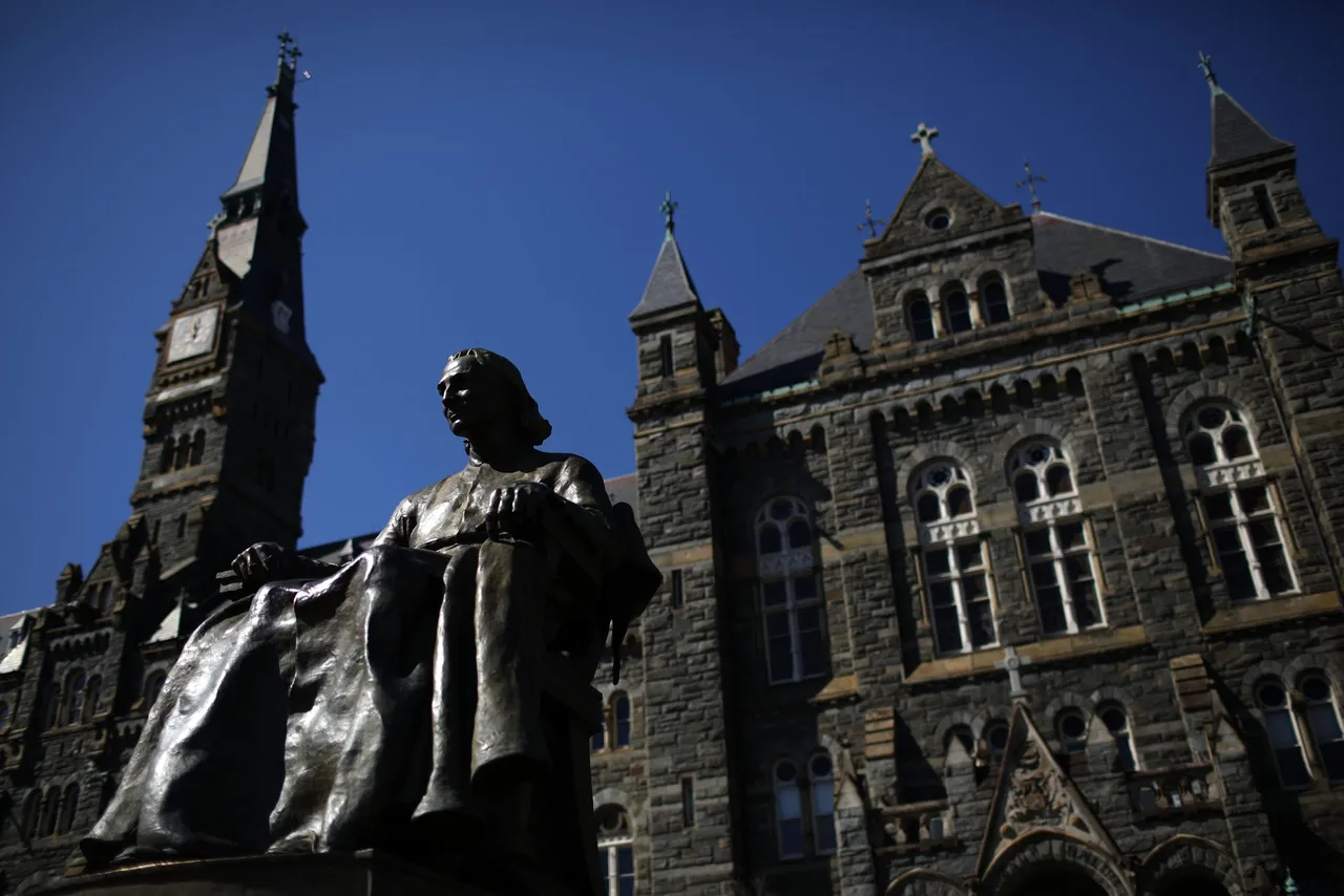 The campus of Georgetown University is shown March 12, 2019 in Washington, DC. - Win McNamee, Getty