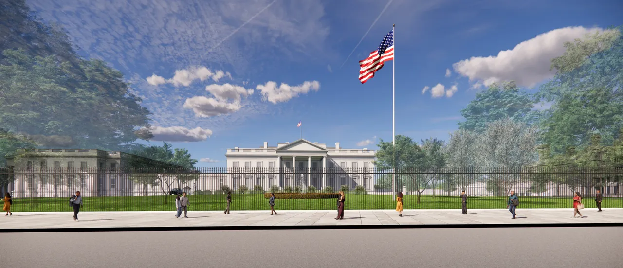 Shalom Baranes Associates Rendering, White House Ballroom Public View From Pennsylvania Avenue [Screenshot/Public/NCPC.gov]