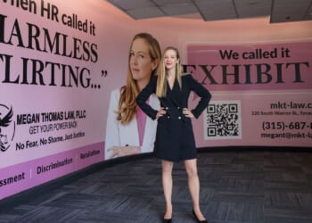 Sexual harassment lawyer sues over rejected airport ad, now has a massive billboard