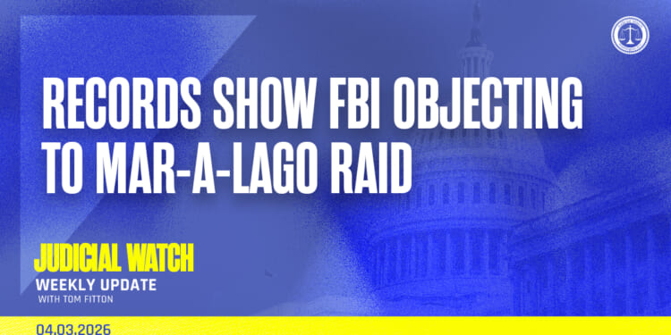 Records Show FBI Objecting to Mar-a-Lago Raid