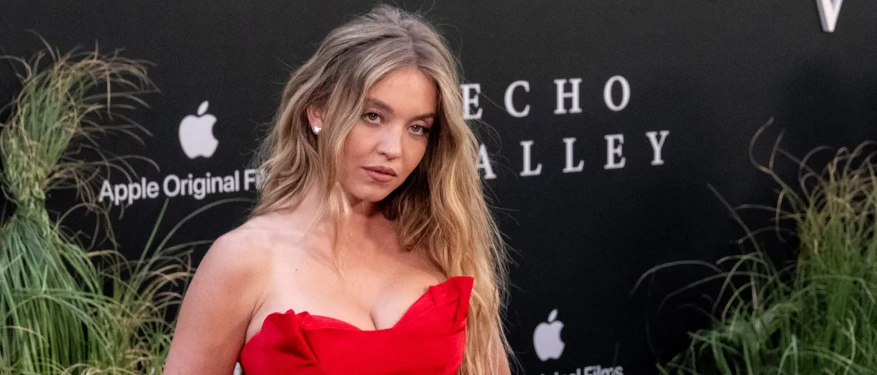 US actress Sydney Sweeney attends the Apple TV+ premiere of 