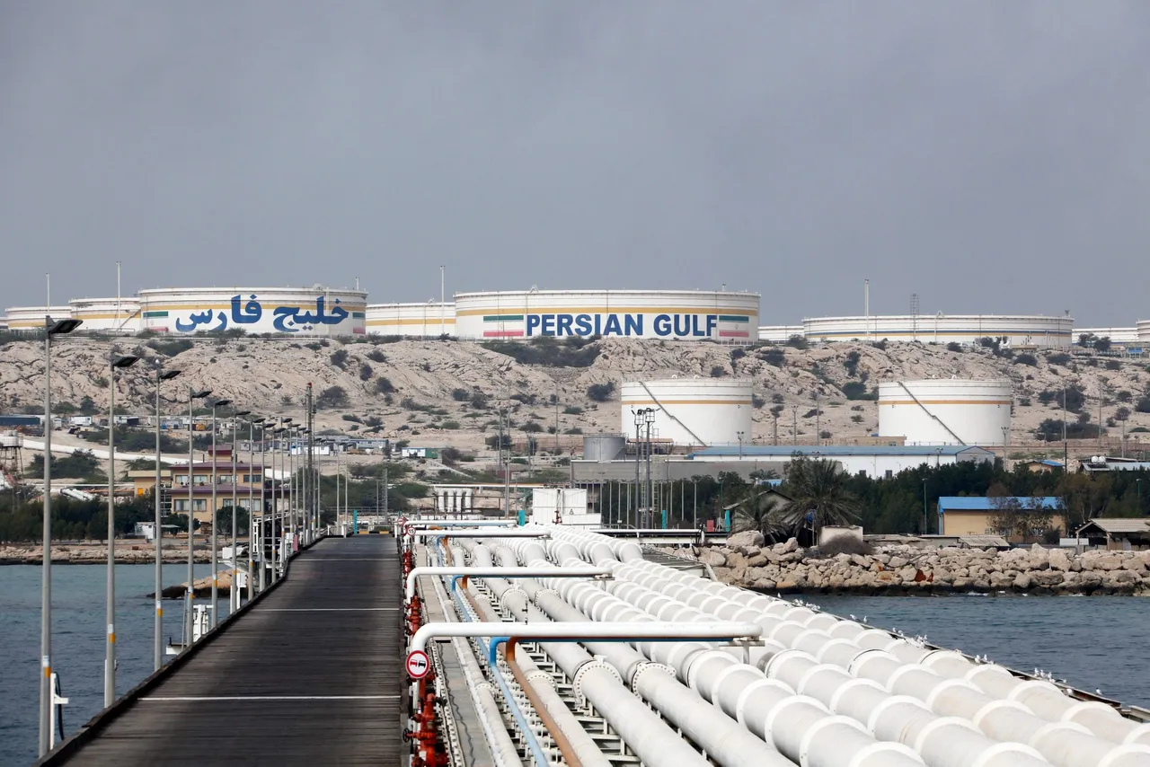 A picture taken on March 12, 2017, shows a view of an oil facility in the Kharg Island, on the shore of the Gulf. (Photo by ATTA KENARE/AFP via Getty Images)