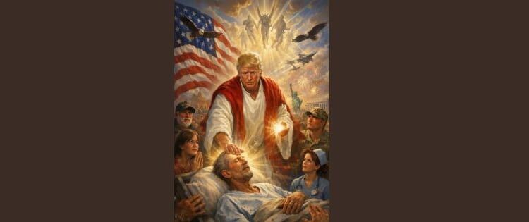 Did Trump Commit Blasphemy by Reposting an Image of Himself Miraculously Healing? | The American Spectator