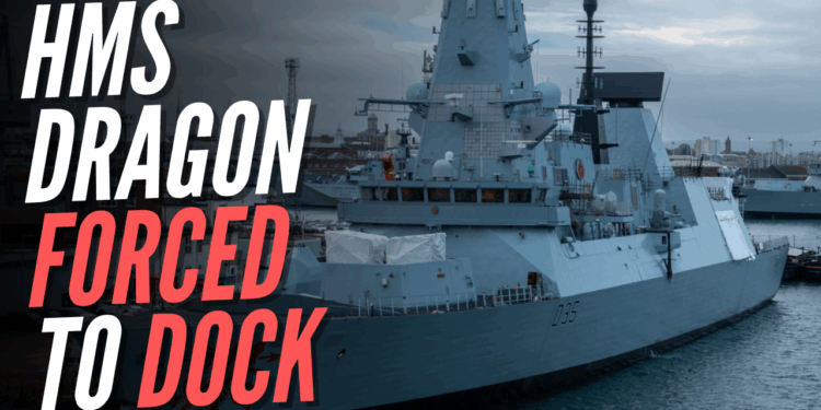 Faulty HMS Dragon Withdraws to Port
