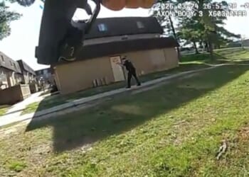 Gunfight Caught on Video as Suspect Fires at Police in Apartment Complex in Maryland [WATCH]
