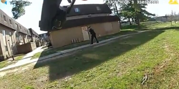 Gunfight Caught on Video as Suspect Fires at Police in Apartment Complex in Maryland [WATCH]