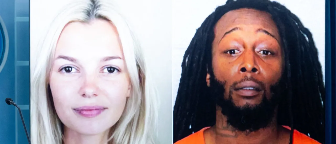 White House Press Secretary Karoline Leavitt speaks alongside a photo of Ukrainian refugee Iryna Zarutska, who was allegedly killed by Decarlos Brown Jr. (R), on a light rail train in Charlotte, North Carolina, during a press briefing in the Brady Press Briefing Room of the White House in Washington, DC, September 9, 2025. (Photo by SAUL LOEB / AFP) (Photo by SAUL LOEB/AFP via Getty Images)