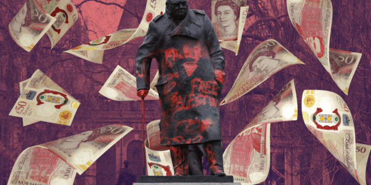 Taxpayer Coughs Up Almost Ten Grand to Remove Pro-Palestine Graffiti From Churchill Statue – Guido Fawkes