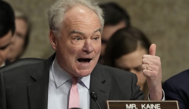 Tim Kaine's Plea to the 'Humanitarian' Iranian Military Ages Like a Jug Of Milk Left In the Sun – Twitchy