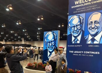 Berkshire Hathaway’s profits double as shareholders gather for the annual meeting on Saturday
