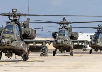 U.S. Army Apaches and Navy Seahawks Obliterate Iranian Boats Blocking Strait of Hormuz